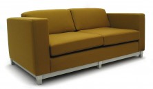 Diablo 2 Seater Lounge. Available 3 Seater. Chrome Metal Frame. Any Fabric Colour